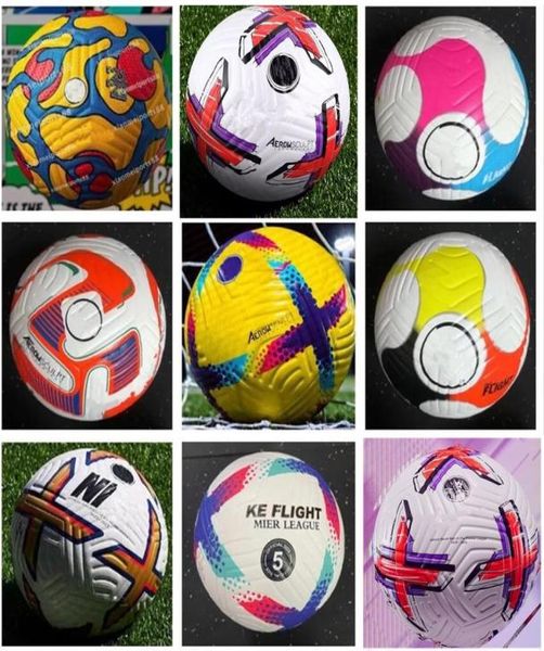 Top New Club League Soccer Ball Taille 5 2022 2023 2024 Highgrade Nice Match Liga Premer 22 23 24 PU Football Ship the Balls Withou7782171