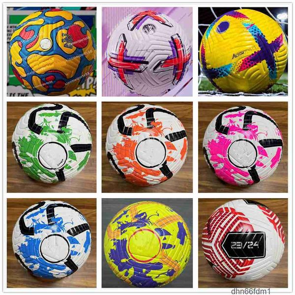 Top New Club League Soccer Ball Taille 5 2023 2024 Haute qualité Nice Match Liga Premer 23 24 PU Football Expédier les balles sans air RT0J