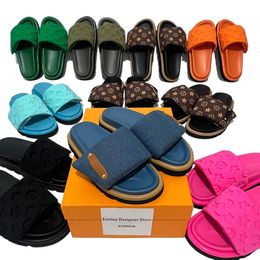Top New Designer Slippers for Women and Men Oread Sandals Sandales de meilleure qualité Style de tendance d'été avec un paquet complet d'hommes et de femmes noires Chaussures de plage en plein air Taille 35-46