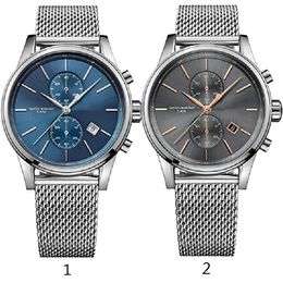 Top Nieuwe Mode Blauwe Dail Watshes Heren Horloge 1513440 1513441 Originele Verpakking Hele Retail deli303Y