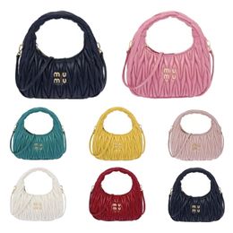 Luxe Miui hobo Wander Matelasse sac Miu femmes hommes aisselles Designer sacs à bandoulière bandoulière fourre-tout fermeture éclair sac à main bandoulière sacs à aisselles en cuir véritable DHgate