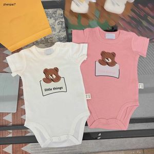 Top pasgeboren jumpsuits minimaal ontwerp baby katoen bodysuit maat 59-90 peuter kleding ontwerper baby crawling pak 24feb20