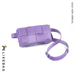 Top Niche, bolso tejido para mujer, bolsos de mensajero de hombro con gradiente de alta calidad, riñonera de moda con personalidad, cadena, bolsos cuadrados pequeños