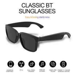 Les meilleurs casques de lunettes de soleil Bluetooth Audio sans fil Oem avec technologie d'oreille ouverte rendent les lunettes Bluetooth mains libres pour répondre aux appels