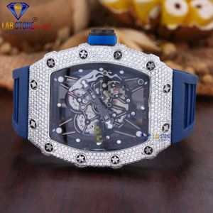 Top-of-the-line Moissanite Diamond Watch Custom VVS Moissanite Mechanical Watch Pass Diamond Tester Iced Luxury Fine Jewelry