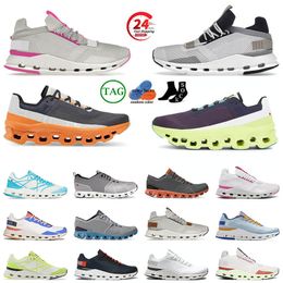 Top og kwaliteit dames wolken schoenen ontwerper mesh cloudmonster nova zwart wit roze gletsjer grijs olijfcloudswift bewolkte herentrainers joggen wandelen