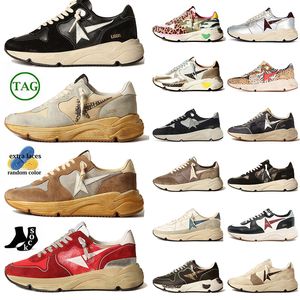 Top OG Running Sole Cuir Daim Camouflage Designer Chaussures Casual Fait à la main Italie Marque Vintage Baskets Ivoire Star Baskets Argent Crème Glacée Noir Coureurs