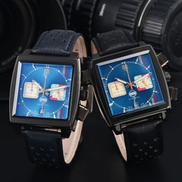 Top de marque originale pour les hommes Business Full inoxyd-acier automatique Date automatique montre luxe chronograph sport quartz aaa horloges set TA97731