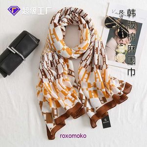 Top Original H Home Echarpes d'hiver boutique en ligne Warm Fashion Scarf Women's Geometric Print Shawl Temperament Simple Travel Decoration Long