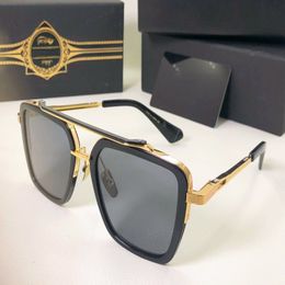 Top Original de haute qualité Designer A DITA SEVEN Lunettes de soleil pour hommes célèbres à la mode Classique rétro marque de luxe lunettes de mode 276I