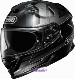 Top originele kwaliteit Shoei GT Air II Aperture Helm Groot Groen Grijs Zwart