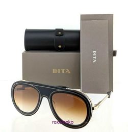 Top originele groothandel Dita zonnebrillen online winkel Gloednieuwe authentieke zonnebril ENDURANCE 88 DTS 55 01 Black Gold Frame