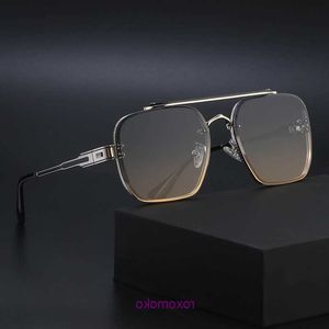 Top Original al por mayor Dita gafas de sol tienda en línea Metal doble haz tonos de mujer bordes cortados protector solar Gafas de sol hombres conducción WCO