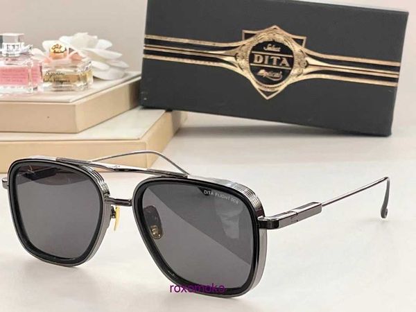 Top Original vente en gros de lunettes de soleil Dita boutique en ligne Boîte FLIGHT 008 pour hommes Lunettes de soleil DIta activités de plein air coréennes à la mode pour femmes
