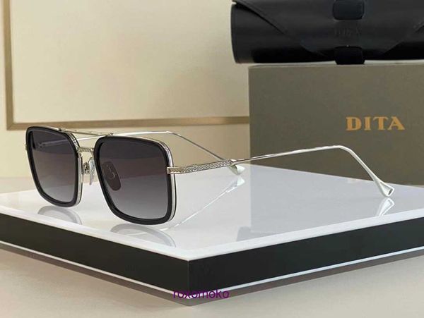 Top Original vente en gros de lunettes de soleil Dita boutique en ligne Hommes petit carré DITA FLIGHT 008 Outdoor hommes