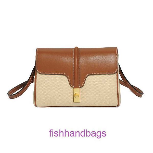 Top original de Selinss Selinss Bolsas en línea Compre de cuero genuino Patchwork Bag Square Square New Fashion Womens Single con logotipo original