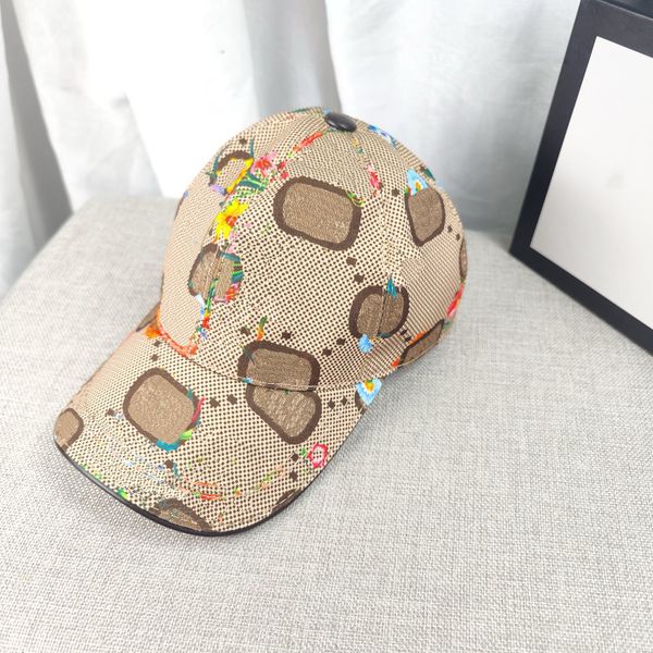 Top diseñador al aire libre Capilla de béisbol Patrón de flores Sombrero para hombres Femenino Cien cascano Cien té de protección de la moda Sol Cabeza de lienzo Hiphop Capas de algodón