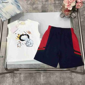 Top Outdoor Tracksuit Baby Clothes High Quality Kids Sets Taille 100-150 cm 2pcs Cartoon Animal Print Sans mange