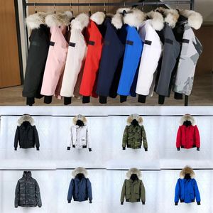 Top Parkas Manteaux Designer Hommes Femmes Designers Down Canadian Gooses Vestes Veste Homme Hiver Jassen Puffer Big Fourrure Sweats à capuche Fourrure Manteau Hiver A082