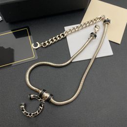 Top pendentif colliers classique mode collier femme Couple chaînes en laiton collier bijoux approvisionnement
