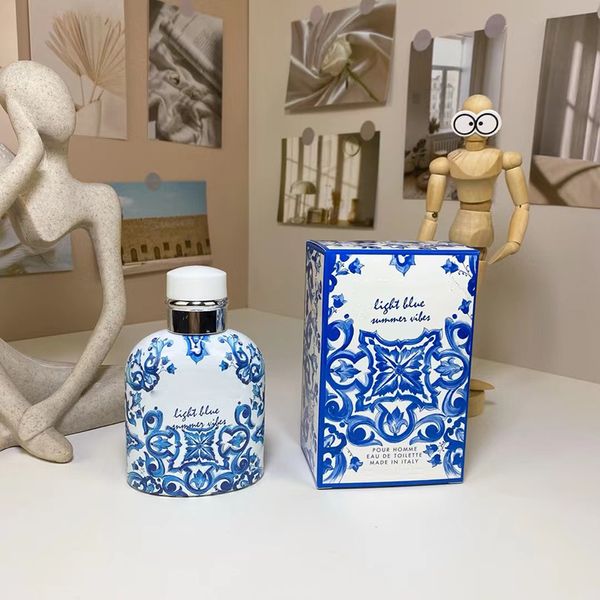 Top Perfum Men Brand Edt Body Spray Cologne bleu clair 125 ml mâle naturel de longue durée
