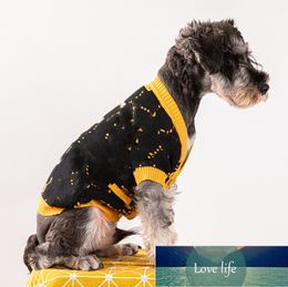 Top Pet Pull Automne et hiver thermique Trime à tricot pull de chien petit et moyen chiens schnauzer vêtements