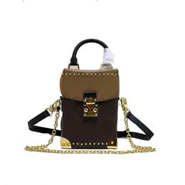 Bolsa de teléfono superior para hombre bolsos de hombro de diseñador mujer mini bolso de lujo bolso de caja dura bolsos cruzados de marca de alta calidad moda mujer pequeños monederos en relieve linda billetera