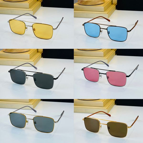 Top rose bleu fille multicolore lunettes de soleil lentille mode tendance femmes hommes lunettes senior lunettes carrées femmes lunettes cadre Vintage métal lunettes de soleil modèle VPR61S