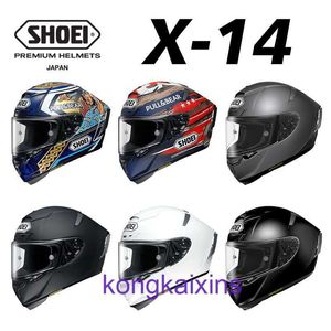 Top professionele motorhelm Japanse SHOEI volledige helm X14 motorfiets mannelijke en vrouwelijke rode Ant Track Marquis Knight anti mist sportwagen