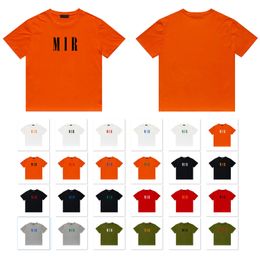 Top Qaulity Mens Designer T Shirts Casual Tees Cómodos Hombres Mujeres Letter Print 100% Cotton Amr Shirt T-Shirts AM96314