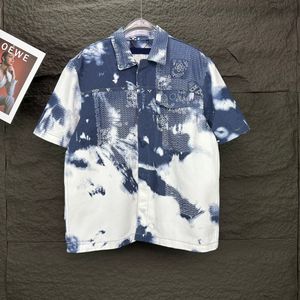 Top Qaulity Summer Men Designer Jean T Shirt Shorts y camisa Traje Parejas casuales Camisetas para hombres cómodos