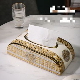 Topkwaliteit creatieve keramische tissuebox woonkamer desktop salontafel tissueboxen moderne badkamer slaapkamer en huishoudelijke tissuebox