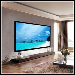 Top Qualit 16: 9 2.35: 1 ALR Projecteur ALL avec cadre fixe pour Home Theatre 4K 8K HD Court lancer / Long Throom Projection Screen