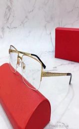 Qualidade superior 0041 óculos femininos quadro lente clara homens óculos de sol estilo moda protege os olhos uv400 com case8018397