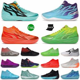 Top Quality 1: 1 LaMelo Ball Chaussures MB 0.1 0.2 Nickelodeon Slime Supernova Hommes Baskets de sport Queen City Fade Chaussure de basket-ball Digital Camo Athletic Designer Baskets