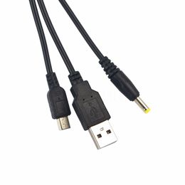 Topkwaliteit 1.2m 2 in 1 USB Data Transfer Charger Charging Cable Lead Cord voor PSP 1000 2000 3000 Laagste prijs op Dhagte