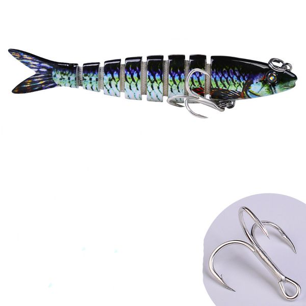 De calidad superior 10 colores 9 cm 7 g Señuelos de pesca de lubina Señuelos de peces de agua dulce Swimbaits Engranajes de hundimiento lento Señuelos realistas Kits de aparejos de cebo deslizante