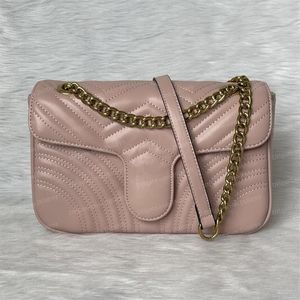 Topkwaliteit 12 kleuren vrouwen schoudertassen lederen kettingtas ontwerper kruislichaam pure kleur dames handtas crossbody portemonnee 21873