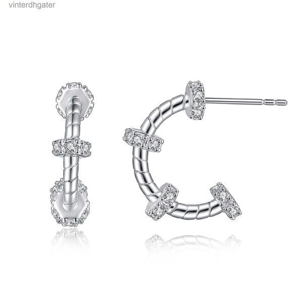 Boucles d'oreilles de la marque de qualité supérieure de qualité 1 à1 Brands pour femmes 925 boucles d'oreilles en argent pur