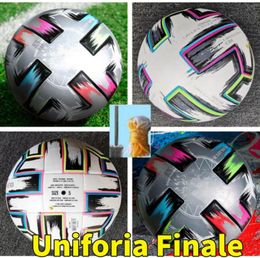 Top qualité 20 Euro Coupe Taille 5 Ballon de football 2021 Européen Uniforia Finale Final Kiev PU Granulés Football antidérapant Haute Grade4500266