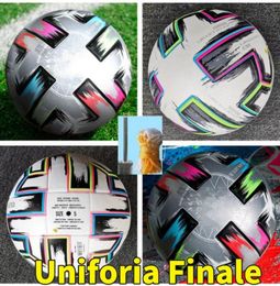 Top qualité 20 Euro Coupe Taille 5 Ballon de football 2021 Européen Uniforia Finale Finale Kiev PU Granulés Football antidérapant Haute Grade2313542