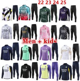 2023 2024 2025 Real Madrids Trainsuit trainingspak Vini Jr Bellingham 23/24/25 Real Madrides Lange mouwen Men Kinderen voetbal Sportswear Chandal Futbol Survetement