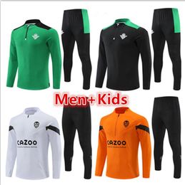 24 /25REAL BETIS MENS KINDERS VOETBAL Tracksuit jerseys Sets 22/23 Men Football Jersey Training Trainingspuits Set Chandal Futbol Survetement Foot