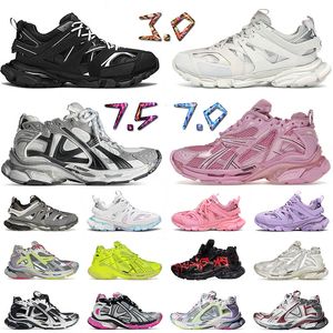 track 3 track runners 7 7.5 tracks shoes Avec boîte Designer robe chaussures hommes femmes nylon noir tess.s cuir Vintage loafers sneakers 【code ：L】