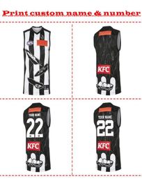 Topkwaliteit 2022 COLLINGWOOD MAGPIES AFL INDIGNEOUS GUERNSEY MENS Maat S2XL Afdrukken Aangepaste naam Nummer Levering21408286044192