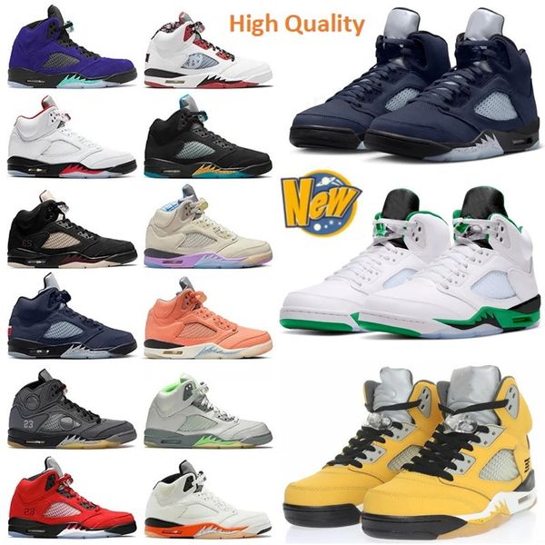 Chaussures de basket-ball 5 High Lucky Green Reverse Georgetown 5S Tokyo 23 Avec Boîte Hommes Grande Taille 13 Jumpman Designer Sneakers Hommes Mode Formateurs