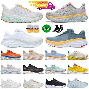 Topkwaliteit 2024 Bondi 8 OG Running Shoes Athletic Runners Sneakers Clifton 9 Designer Cloud Platform Trainers voor heren dames Loafers Outdoor Shoe Dhgate Maat 36-47