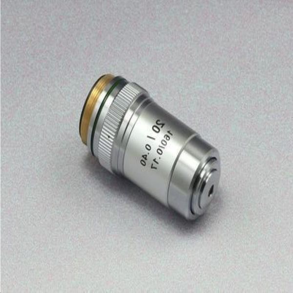 Livraison gratuite, lentille d'objectif achromatique de microscope de qualité supérieure 20x/04 mm pour microscope biologique composé de 195 mm, RMS thr Hmnn