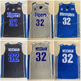 Top kwaliteit ! 32 James Wiseman Jersey Memphi Tigers Derrick Rose High School Movie College Basketball Jerseys Green Sport Shirt S-XXL