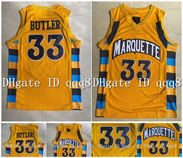 Top Quality 33 Jimmy Butler Jersey Marquette Golden Eagles High School Movie College Basketball Jerseys Green Sport Shirt S-XXL